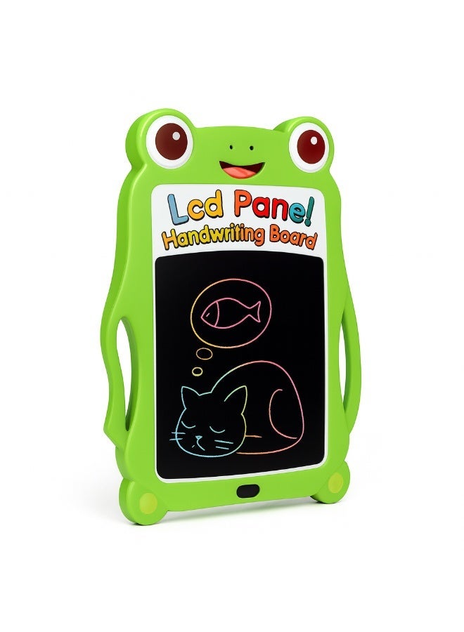 لوح كتابة LCD للأطفال بمسح بضغطة واحدة وقفل شاشة – لتعليم الرسم والحروف والأرقام بدون ورق أو حبر مناسب للسفر والمدرسة- أخضر - Image 2